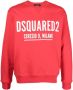 Dsquared2 Sweater met logoprint Rood - Thumbnail 1