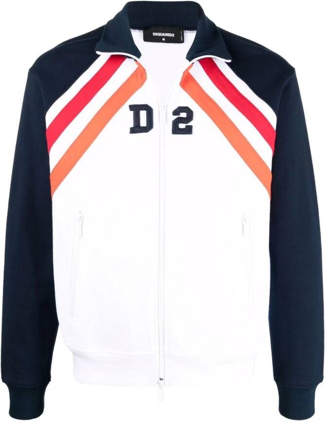 Dsquared2 Sweater met rits Wit