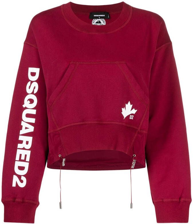 Dsquared2 Sweater met ronde hals Rood