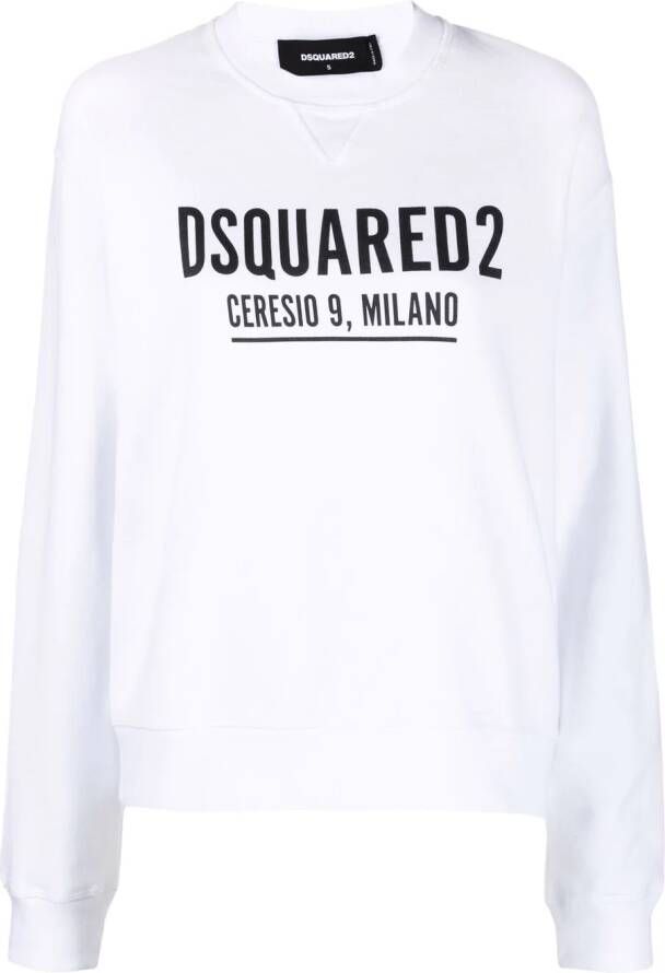 Dsquared2 Sweater met ronde hals Wit