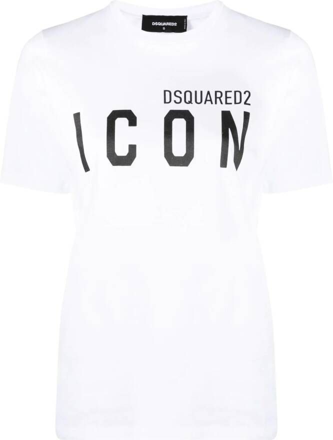 Dsquared2 T-shirt met logo Wit