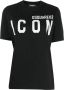 DSQUARED2 T-shirt met logo Zwart - Thumbnail 1