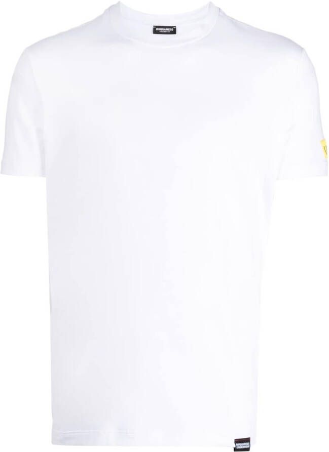 Dsquared2 T-shirt met logopatch Wit