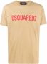 Dsquared2 T-shirt met logoprint Beige - Thumbnail 1