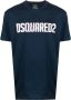 Dsquared2 T-shirt met logoprint Blauw - Thumbnail 1
