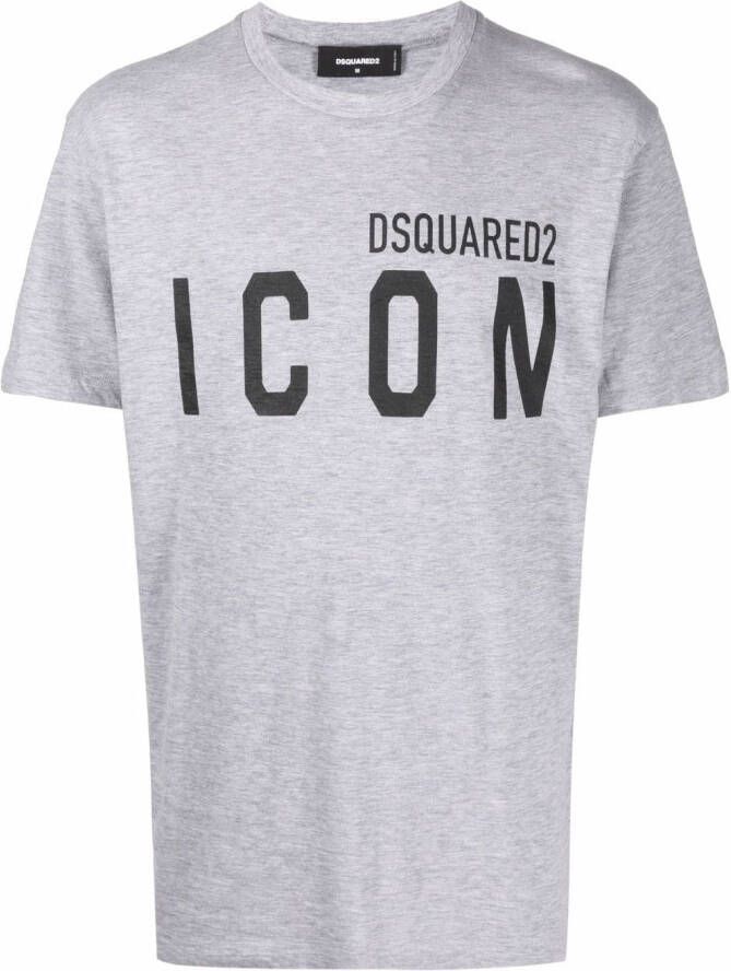 Dsquared2 T-shirt met logoprint Grijs