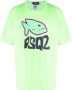 DSQUARED2 T-shirt met logoprint Groen - Thumbnail 1