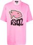 Dsquared2 T-shirt met logoprint Roze - Thumbnail 1