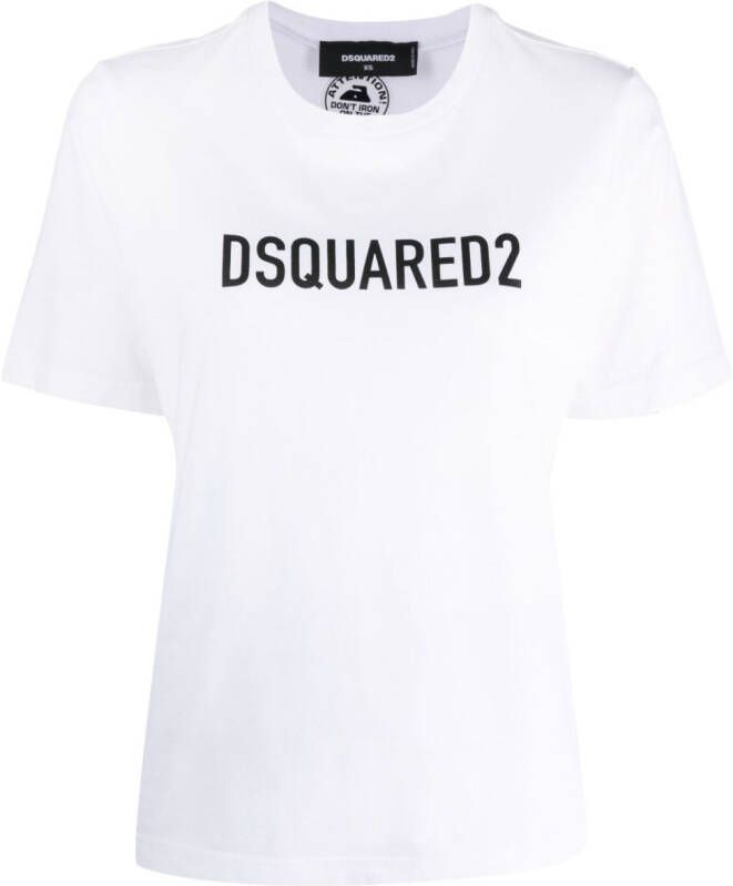 DSQUARED2 T-shirt met logoprint Wit