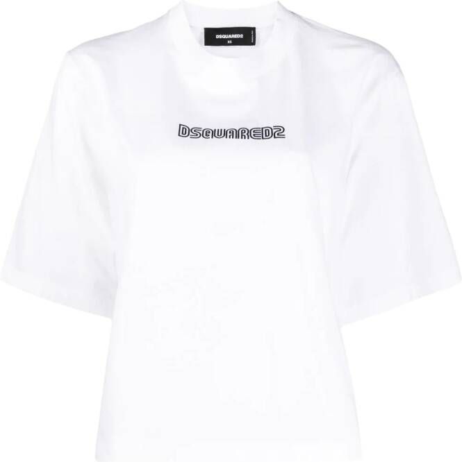 Dsquared2 T-shirt met logoprint Wit