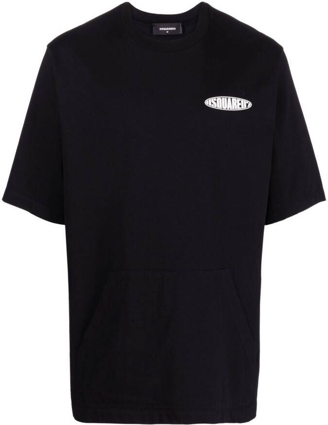 DSQUARED2 T-shirt met logoprint Zwart