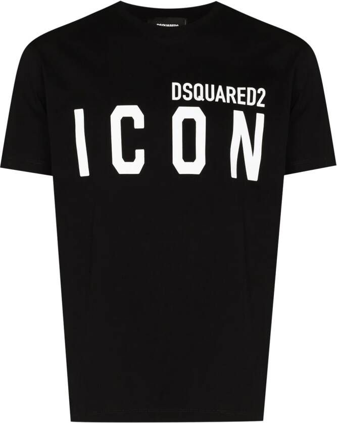 DSQUARED2 T-shirt met logoprint Zwart