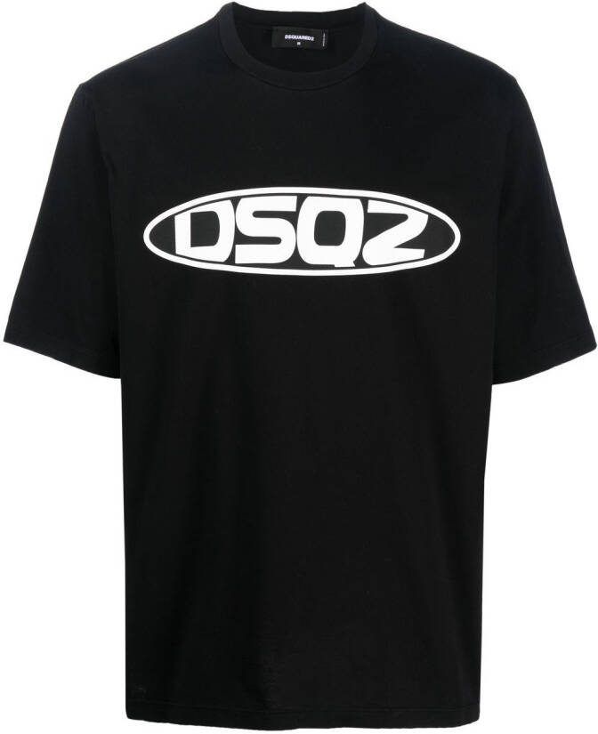 DSQUARED2 T-shirt met logoprint Zwart