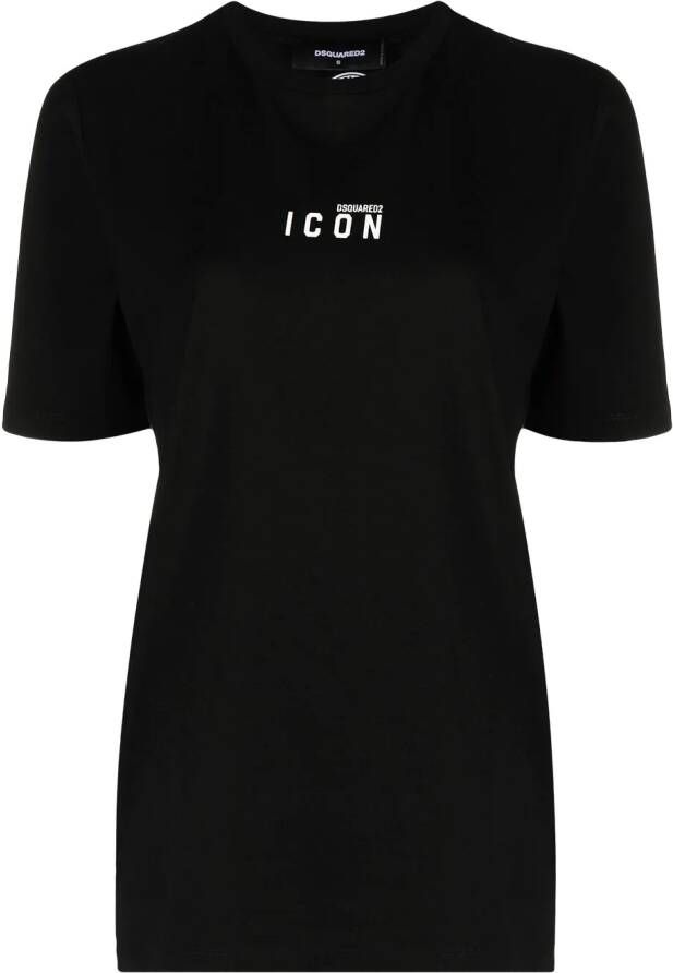 DSQUARED2 T-shirt met logoprint Zwart
