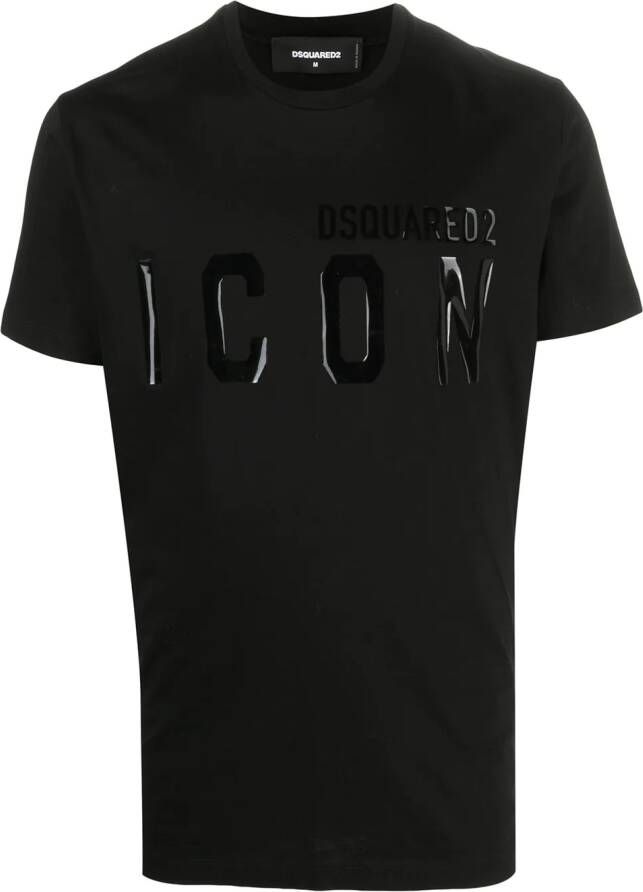 DSQUARED2 T-shirt met logoprint Zwart