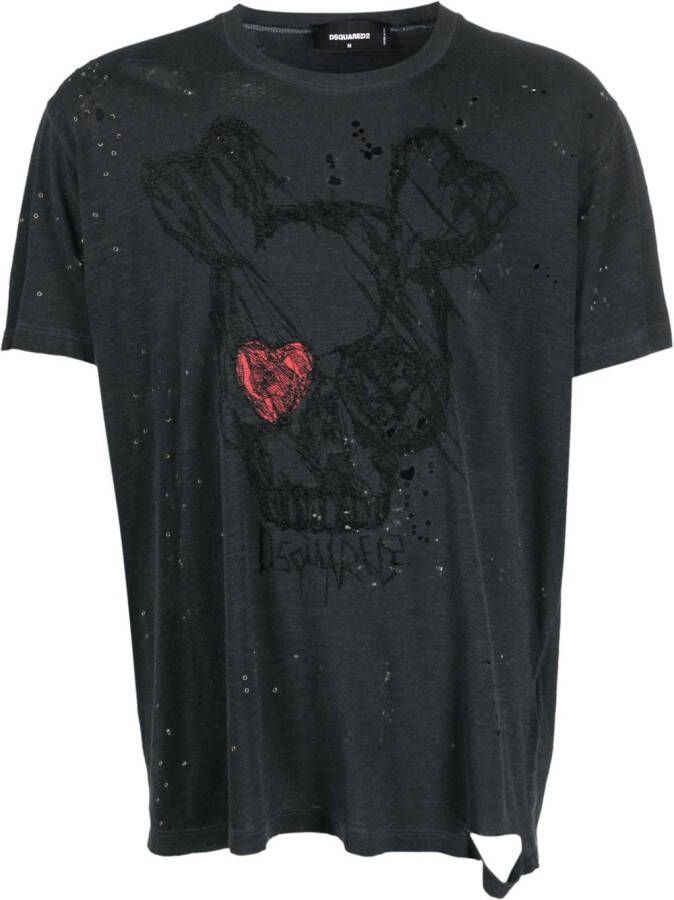 DSQUARED2 T-shirt met print Grijs