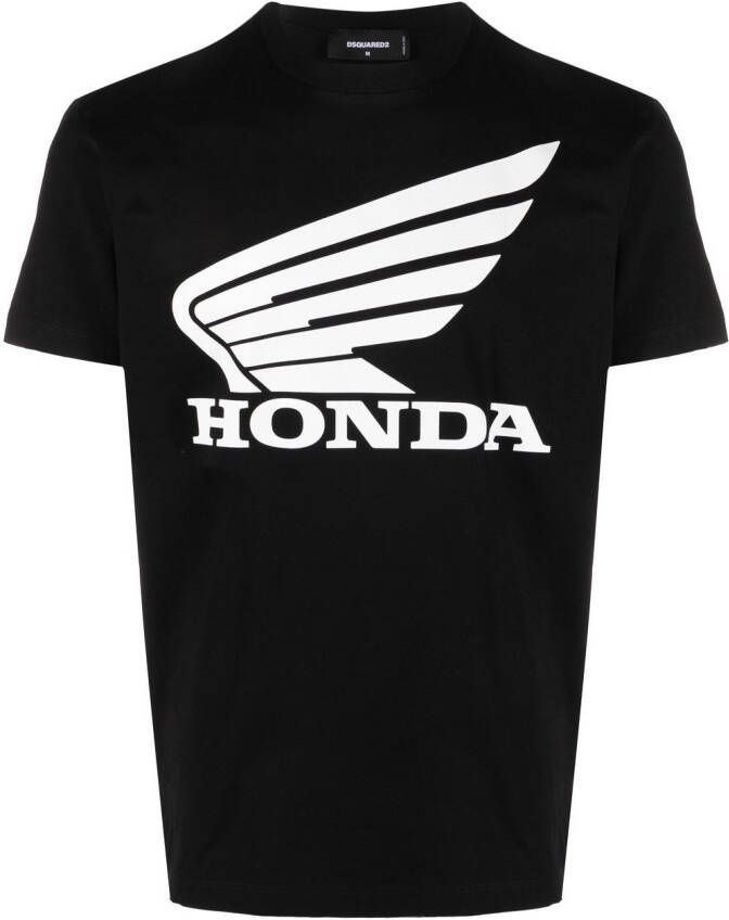 DSQUARED2 T-shirt met print Zwart