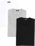 DSQUARED2 Drie T-shirts met ronde hals Zwart - Thumbnail 1