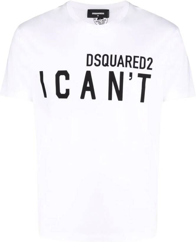 DSQUARED2 T-shirt met tekst Wit