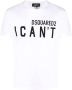 DSQUARED2 T-shirt met tekst Wit - Thumbnail 1