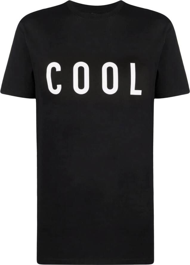 DSQUARED2 T-shirt met tekst Zwart