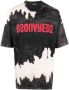 DSQUARED2 T-shirt met tie-dye print Zwart - Thumbnail 1