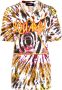 DSQUARED2 T-shirt met tie-dye print Zwart - Thumbnail 1