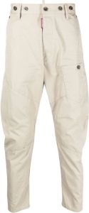 Dsquared2 tapered-leg cotton trousers Beige