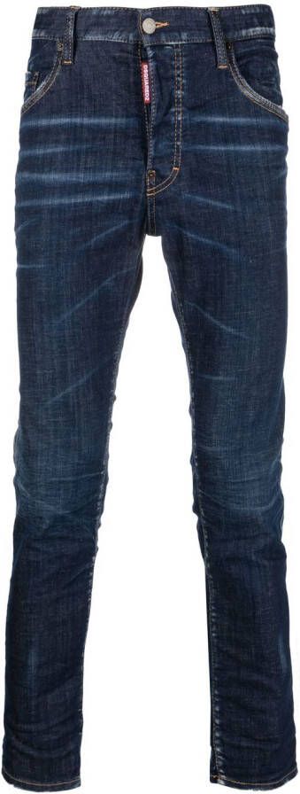 DSQUARED2 Jeans met tie-dye Blauw