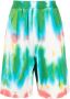 DSQUARED2 Trainingsshorts met tie-dye print Groen - Thumbnail 1