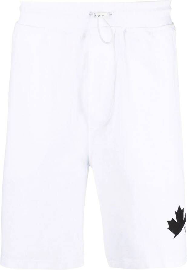 DSQUARED2 Trainingsshorts met logoprint Wit