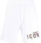 DSQUARED2 Trainingsshorts met tekst Wit - Thumbnail 1