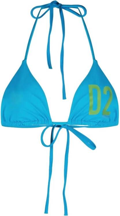 Dsquared2 Triangel bikinitop Blauw