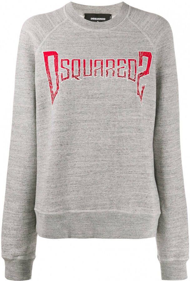 DSQUARED2 Trui met logoprint Grijs