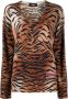 DSQUARED2 Trui met luipaardprint Bruin - Thumbnail 1