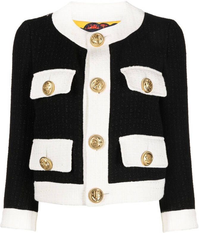DSQUARED2 Tweed jack Zwart