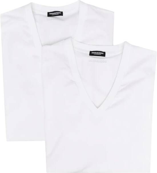 DSQUARED2 Tweedelige T-shirt set Wit