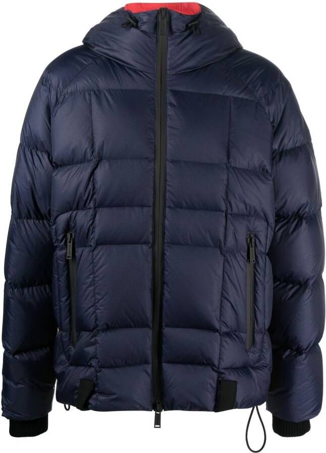 Dsquared2 two-tone quilted down jacket Blauw