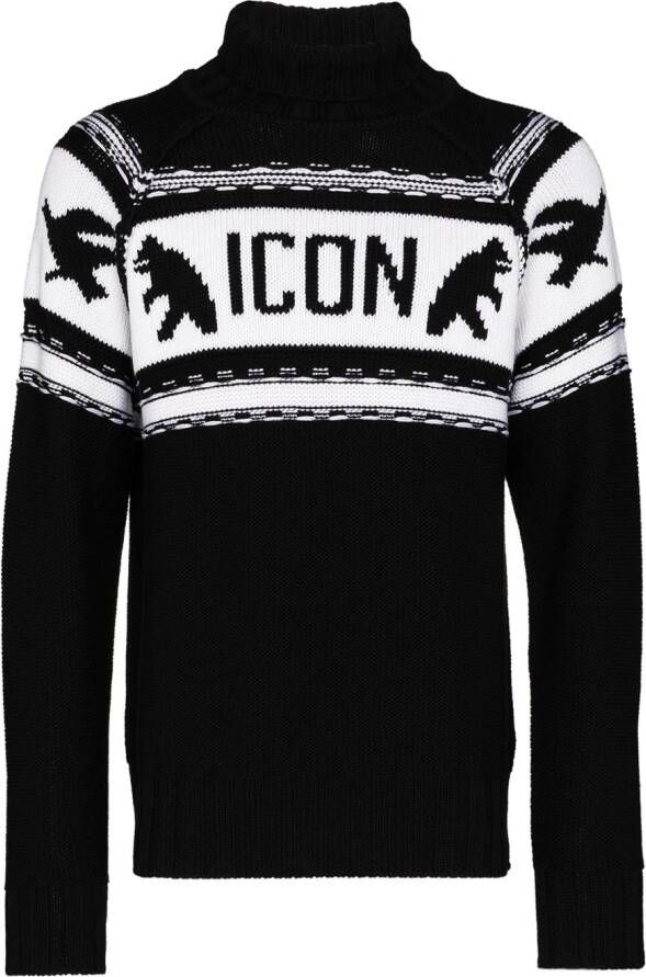 DSQUARED2 Wollen trui Zwart