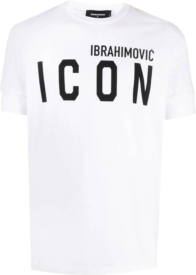 Dsquared2 x Ibrahimović Icon T-shirt met print Wit