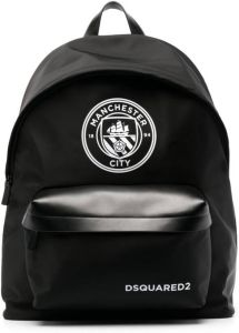 Dsquared2 x Manchester City logo-patch backpack Zwart