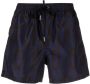 DSQUARED2 Zwembroek met monogramprint Blauw - Thumbnail 1