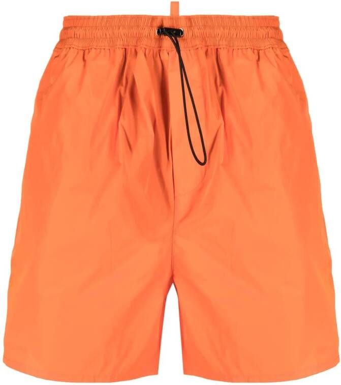 Dsquared2 Zwembroek met rits Oranje