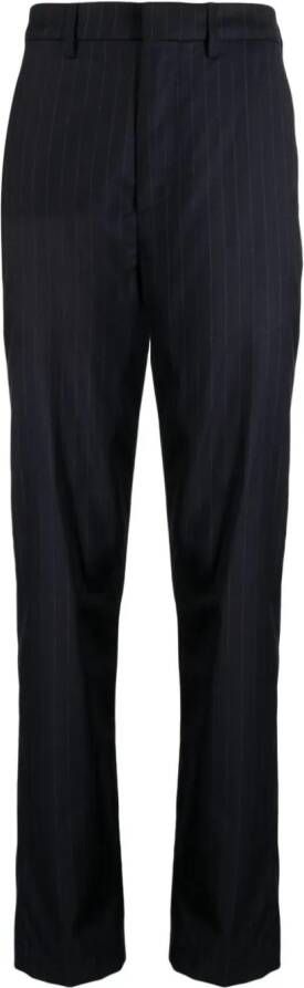Dunhill Broek met krijtstreep Zwart