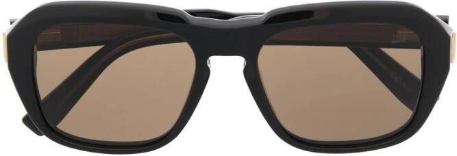 Dunhill Caine zonnebril met vierkant montuur unisex acetaat 54 Zwart