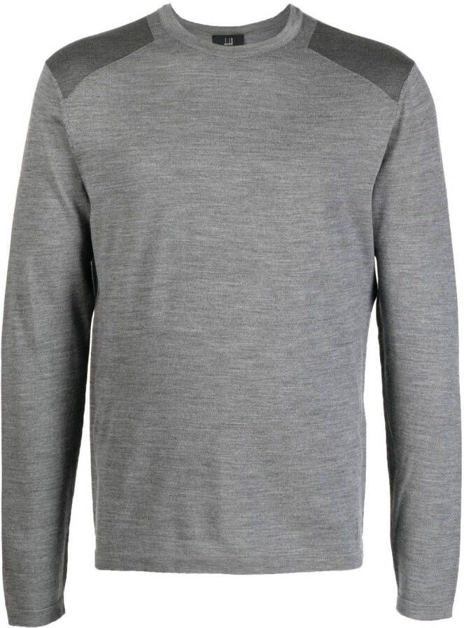 Dunhill Fijngebreid T-shirt Grijs