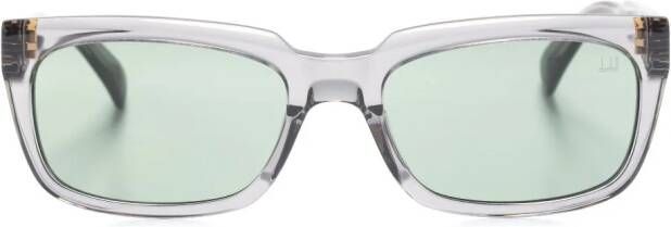 Dunhill Zonnebril met rechthoekig montuur Grijs