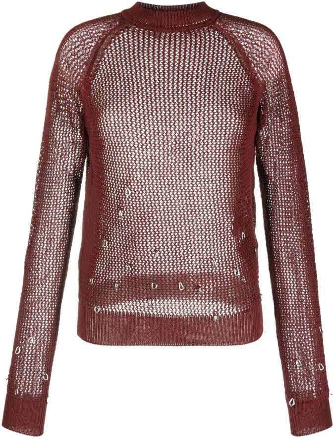 Durazzi Milano Trui verfraaid met kralen Rood