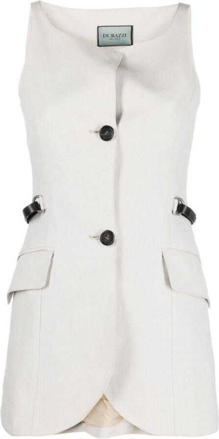 Durazzi Milano Mouwloze jas Beige