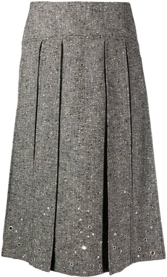 Durazzi Milano Midi-plooirok Grijs